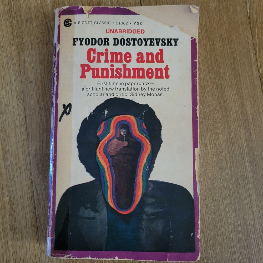 1968 Third Printing Crime and Punishment Paperback Book